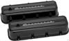 BILLET SPECIALTIES CHEVROLET SCRIPT BLACK ALUMINUM big block chevy TALL VALVE COVERS,CHEVY