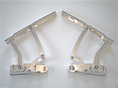 1968 CHEVELLE EL CAMINO BILLET HOOD HINGES Polished Aluminum