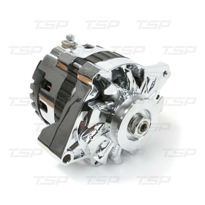 GM CS130 Style High Output 220 Amp Chrome Alternator V BELT