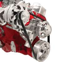 Small Block Chevy Top Mount Alternator Bracket billet aluminum