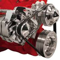 Big Block Chevy mid Mount Alternator Bracket for long water pump billet aluminum