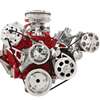 Small Block Chevy Top Mount Alternator with A/C & Power Steering serpentine Kit