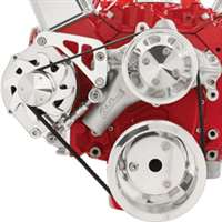 Small Block Chevy Mid Mount Alternator Only serpentine Kit long Billet Aluminum