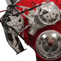 Big Block Chevy Mid Mount Alternator Only serpentine Kit  Billet Aluminum