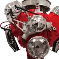 Big Block ChevyTop Mount Alternator Only serpentine Kit  Billet Aluminum