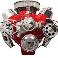 Big Block Chevy Mid Mount Alternator & Power Steering serpentine  Kit