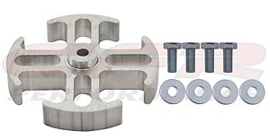 ALUMINUM FAN SPACER 1/2" THICK 5/8" PILOT W/BOLTS WASHERS CHEVY FORD DODGE