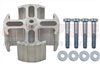 ALUMINUM FAN SPACER 1 1/2" THICK 5/8" PILOT W/BOLTS WASHERS CHEVY FORD DODGE