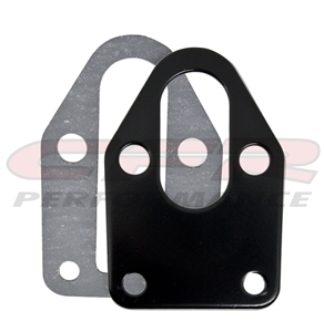 Small Block Chevy Fuel Pump Mounting Plate 305 350 327 400 black Steel