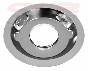 STEEL AIR CLEANER 14" ROUND 1-1/4" DROP RECESSED BASE - Chrome