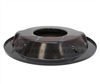 STEEL AIR CLEANER 14" ROUND 1-1/4" DROP RECESSED BASE - BLACK