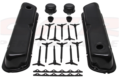 Small Block Ford black Engine dress up Kit 302-289-351w valve covers