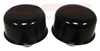 STEEL BREATHER FOR VALVE COVERS 2-3/4" PAIR - BLACK 2 PC SET