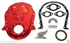 Big Block Chevy Timing Cover orange painted 396 454 GM chevrolet 427 steel