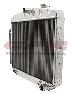 1955-57 CHEVY DIRECT FIT ALUMINUM RADIATOR DIRECT REPLACEMENT POLISHED NOMAD BE
