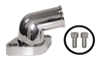 15 deg swivel Water Neck Aluminum thermostat housing water outlet chevy chromed