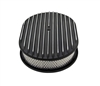 12â€ OVAL ALUMINUM AIR CLEANER - FINNED BLACk