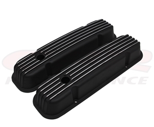 1959-79 PONTIAC 301-326-350-389-400-421-428-455 V8 aluminum VALVE COVERS black