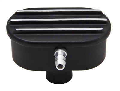 BLACK BILLET ALUMINUM PCV - FINNED Oval