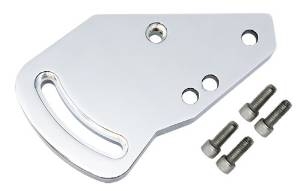 CHEVY TYPE II POWER STEERING BRACKET SET - CHROME short pump
