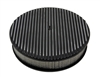 CHEVY FORD MOPAR 14" ROUND BLACK ALUMINUM AIR CLEANER FULL FINNED