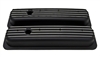 1987-97 CHEVY 5.0L & 5.7L SHORT BLACK ALUMINUM CENTER BOLT VALVE COVERS - FINNED