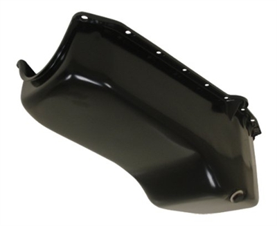 1958-79 CHEVY SMALL BLOCK 283-305-327-350-400 STOCK OEM STYLE OIL PAN orange