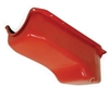 1958-79 CHEVY SMALL BLOCK 283-305-327-350-400 STOCK OEM STYLE OIL PAN orange
