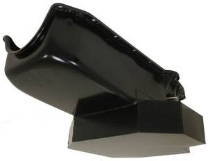 1958-79 CHEVY SMALL BLOCK 283-305-327-350-400 CHAMPION RACING OIL PAN - BLACK