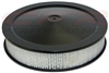 CHEVY FORD MOPAR 14" black STEEL AIR CLEANER SET round paper hi lip BASE