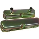 1962 85 FORD SMALL BLOCK 260 289 302 351W CIRCLE TRACK RACING VALVE COVERS ZINC