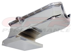 1962-67 CHEVY II/NOVA 1980-85 SMALL BLOCK 305-350 DRAG RACING OIL PAN - CHROME