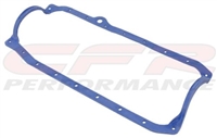 SBC 1 PIECE OIL PAN GASKET BLUE 86  UP LATE FITS CHEVY 305 350 383 400 ENGINE