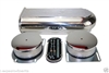 Aluminum Hood Scoop Fins Hilborn Style dual single carburator qaud air filter