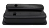 1987-97 CHEVY 5.0L & 5.7L TALL ALUMINUM CENTER BOLT VALVE COVERS - FINNED BLACK