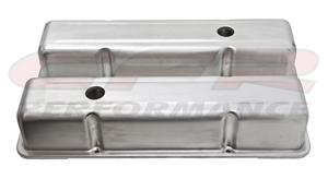 ALUMINUM 1958-86 CHEVY SB 283-305-327-350-400 TALL VALVE COVERS RAW ALUMINUM