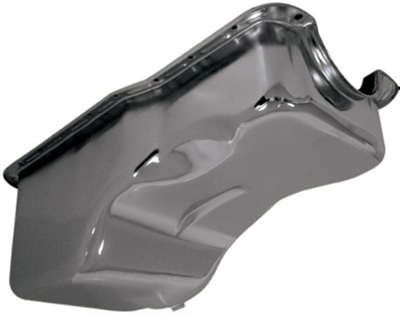 1963-96 FORD SMALL BLOCK 221-260-289-302 STOCK CAPACITY OIL PAN chrome