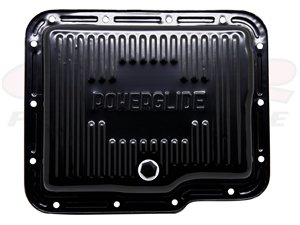 Chevy Powerglide Black Transmission Pan With Drain Plug chevrolet