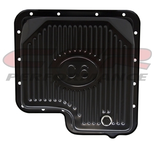 Ford Transmission Pan Black Steel stock debth c6 c-6 c 6 drain plug mustang