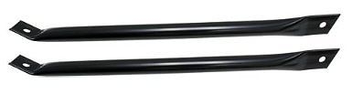 black Steel Radiator Support Bars Chevy Camaro Firebird fender