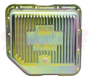 Chevy 350 deep zinc Transmission Pan with drain plug turbo chevrolet th350