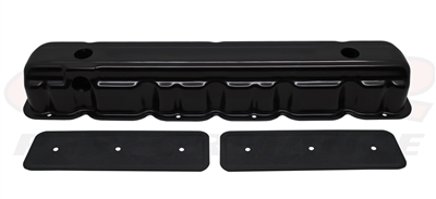 Chevy Straight/Inline 6 Cylinder Valve Cover w/ Side Plate (Black)