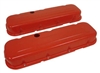 Big Block Chevy orange Steel Valve Covers 396 427 454 short painted style