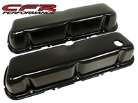 STEEL 1986-95 FORD 302 5.0L FOX BODY MUSTANG VALVE COVERS SMOOTH - BLACK
