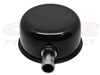 Black Push In Valve Cover Breather WITH TUBE Pair For Steel Covers 1.25 Hole