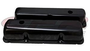 958-76 FORD BIG BLOCK FE 352-390-406-427-428 black valve covers steel