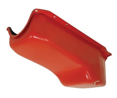 1986-02 CHEVY SMALL BLOCK 305-327-350 STOCK CAPACITY OIL PAN Orange