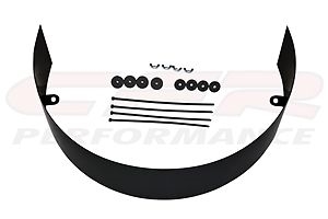 Universal BLACK Steel Fan Shroud chevy ford 5 inch cover shield ford chevy dodg
