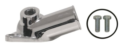 lChevy Small Block/Big Block Steel 1/2" NPT Water Neck - Chrome