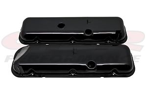 1965-72 CHEVY BIG BLOCK 396-427-454 SHORT RECESSED CORNER BLACK VALVE COVERS